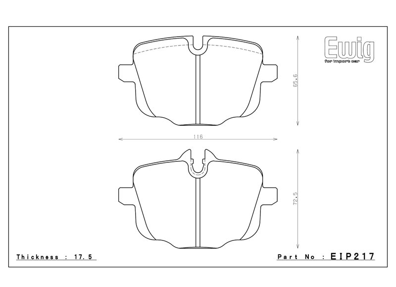 EIP217 Endless bromsbelägg ME20 BMW bak M3/M4