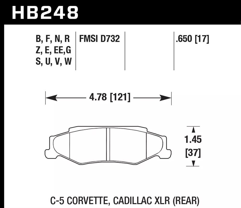 Hawk DTC-60 Brake Pads Rear