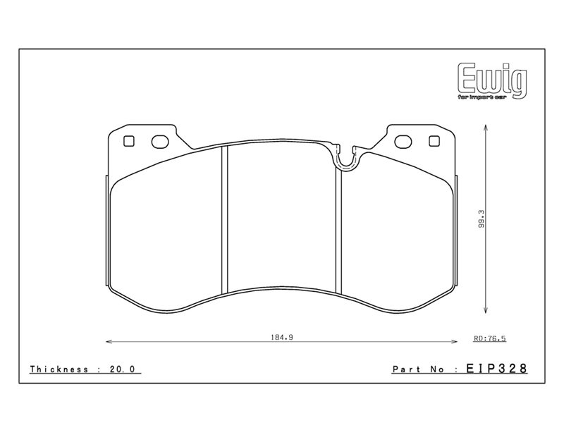 EIP328 Endless bromsbelägg CCDA BMW fram M3/M4