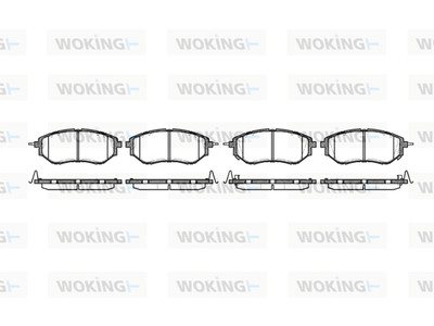 WOKING P10373.02 Brake Pad Set